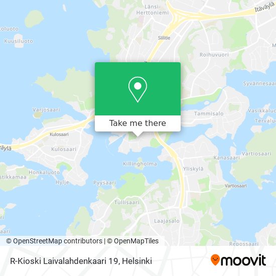 R-Kioski Laivalahdenkaari 19 map