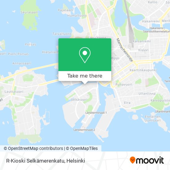 R-Kioski Selkämerenkatu map