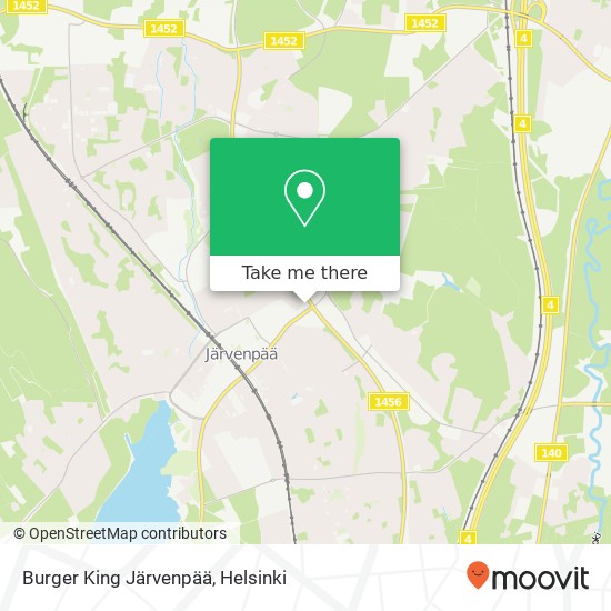 Burger King Järvenpää map