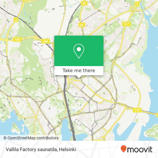 Vallila Factory saunatila map