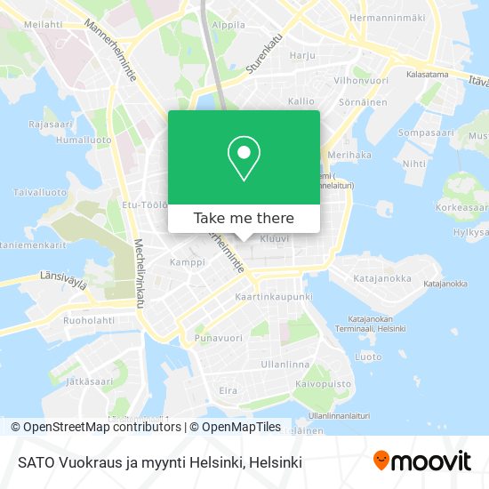 SATO Vuokraus ja myynti Helsinki map