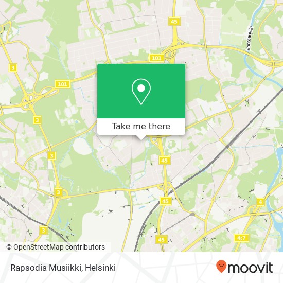 Rapsodia Musiikki map