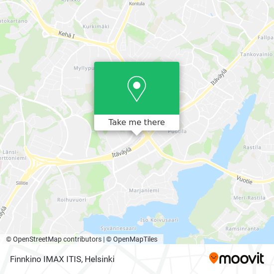 Finnkino IMAX ITIS map