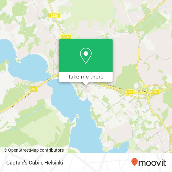 Captain's Cabin map