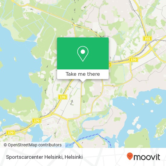 Sportscarcenter Helsinki map