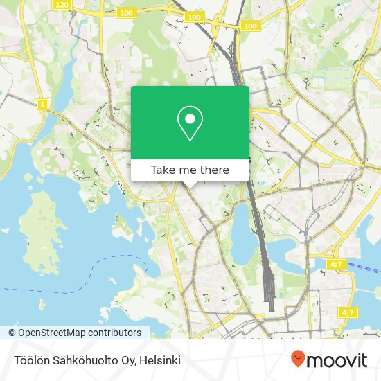 Töölön Sähköhuolto Oy map