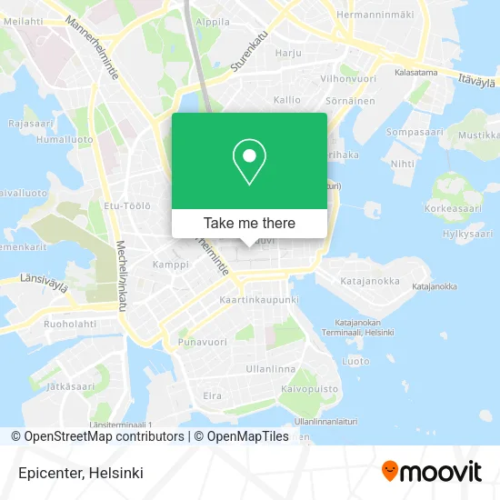 Epicenter map