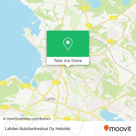Lahden Autolasikeskus Oy map