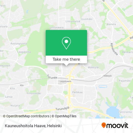 Kauneushoitola Haave map