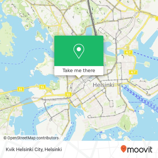 Kvik Helsinki City map