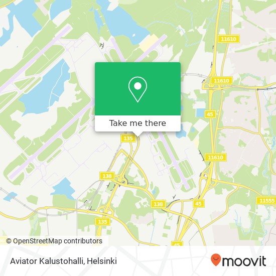 Aviator Kalustohalli map