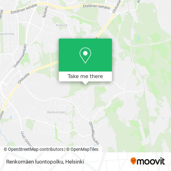 Renkomäen luontopolku map