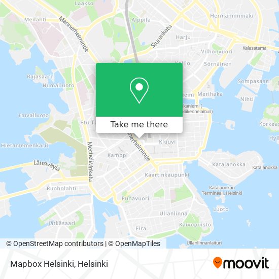 Mapbox Helsinki map