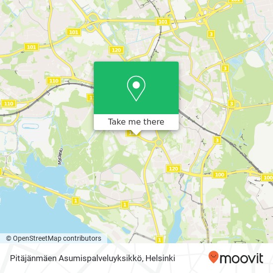 Pitäjänmäen Asumispalveluyksikkö map