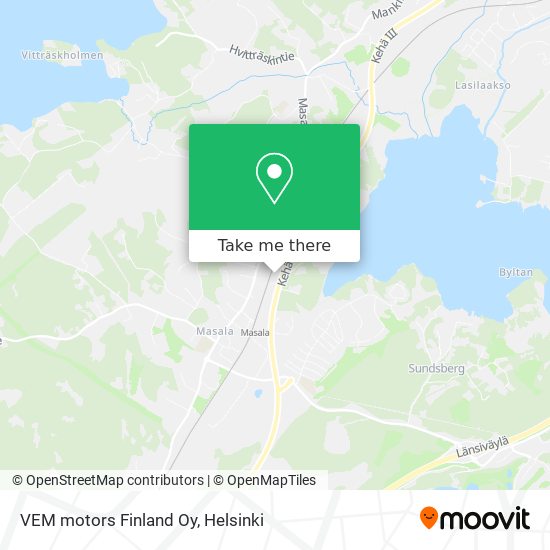 VEM motors Finland Oy map