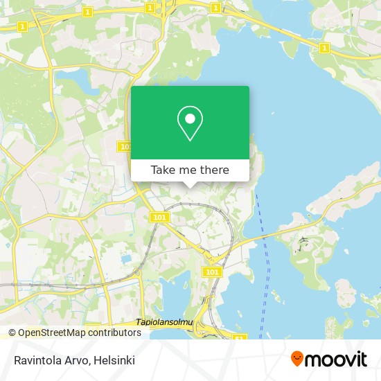 Ravintola Arvo map