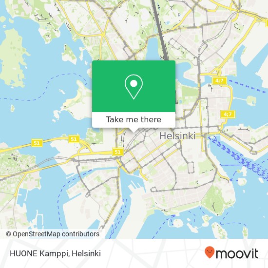 HUONE Kamppi map