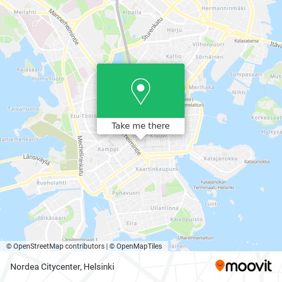 Nordea Citycenter map