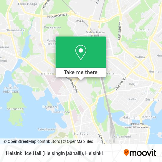 Helsinki Ice Hall (Helsingin jäähalli) map