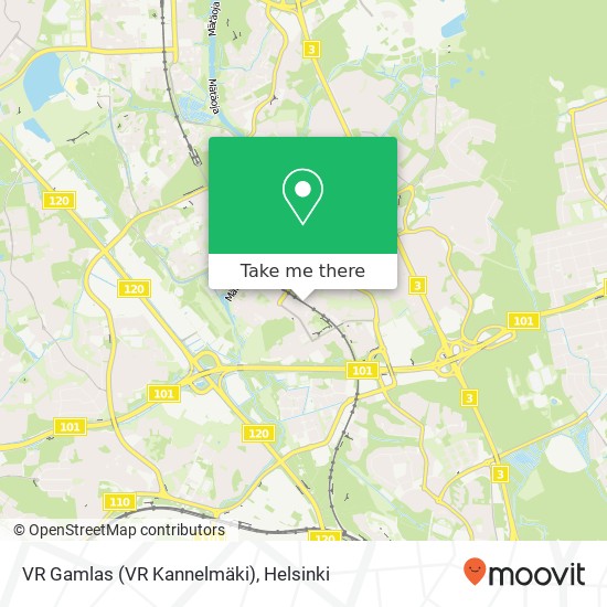 VR Gamlas (VR Kannelmäki) map