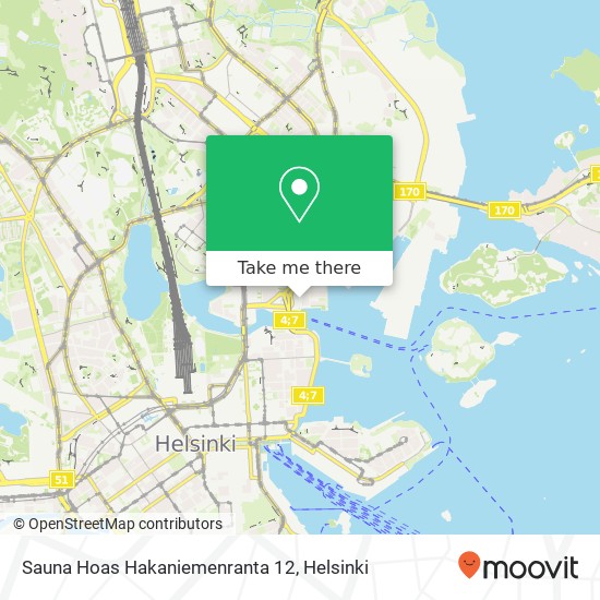 Sauna Hoas Hakaniemenranta 12 map