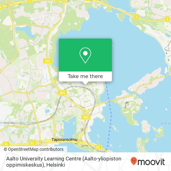 Aalto University Learning Centre (Aalto-yliopiston oppimiskeskus) map