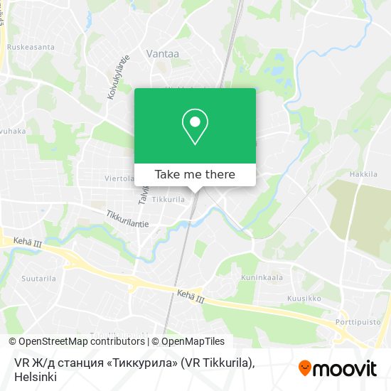 VR Ж / д станция «Тиккурила» (VR Tikkurila) map