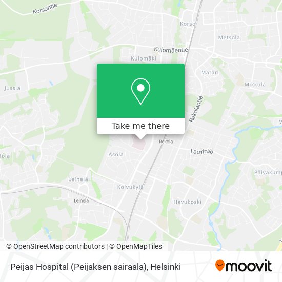Peijas Hospital (Peijaksen sairaala) map