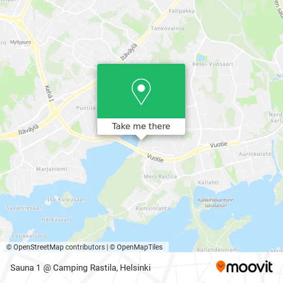Sauna 1 @ Camping Rastila map