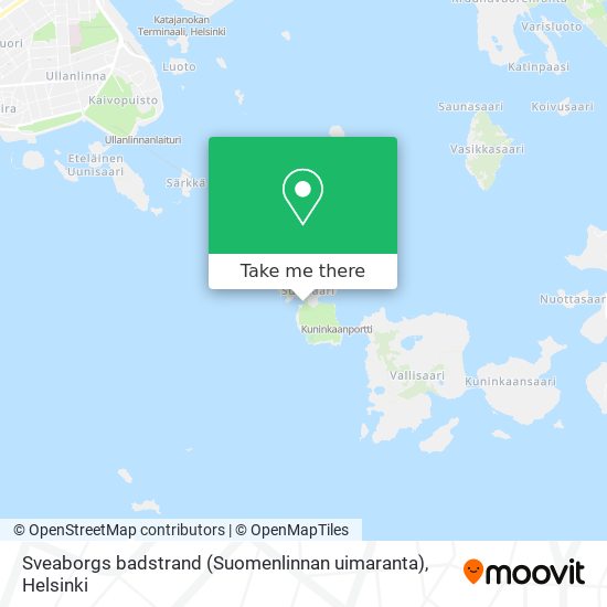 Sveaborgs badstrand (Suomenlinnan uimaranta) map