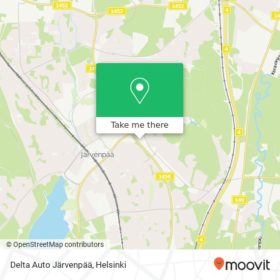 Delta Auto Järvenpää map