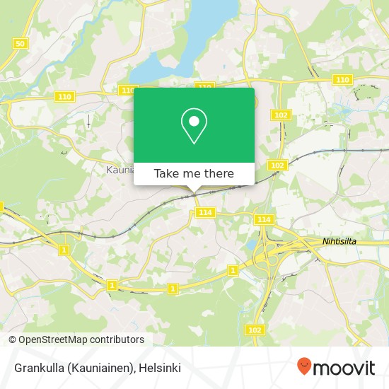 Grankulla (Kauniainen) map