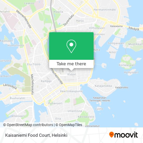 Kaisaniemi Food Court map