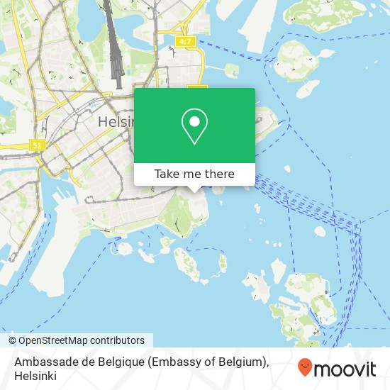 Ambassade de Belgique (Embassy of Belgium) map