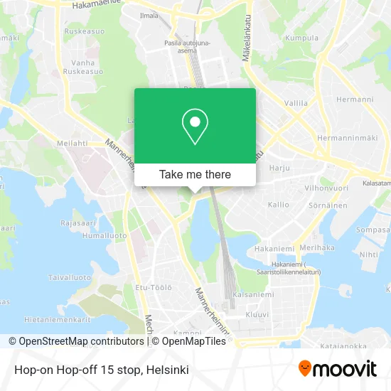 Hop-on Hop-off 15 stop map