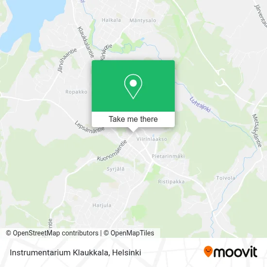 Instrumentarium Klaukkala map