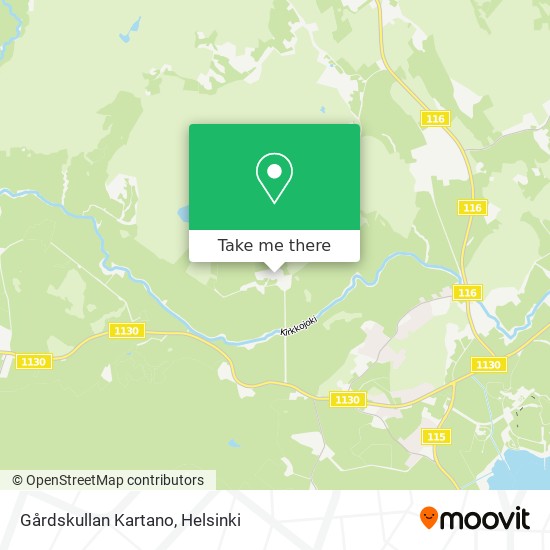 How to get to Gårdskullan Kartano in Siuntio by Bus or Train?