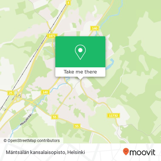 Mäntsälän kansalaisopisto map