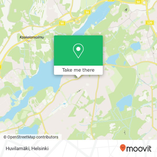 Huvilamäki map