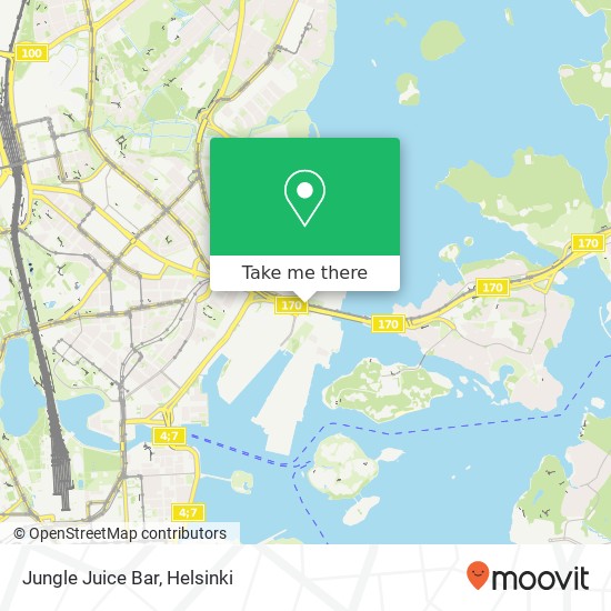 Jungle Juice Bar map