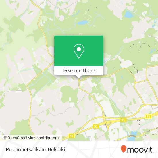 Puolarmetsänkatu map