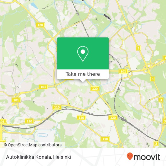 Autoklinikka Konala map