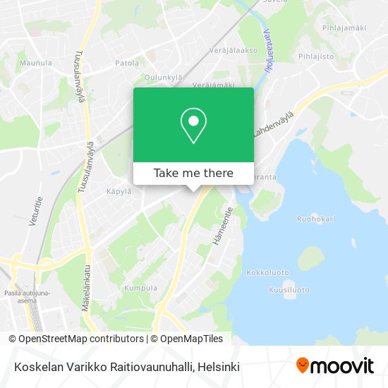 Koskelan Varikko Raitiovaunuhalli map