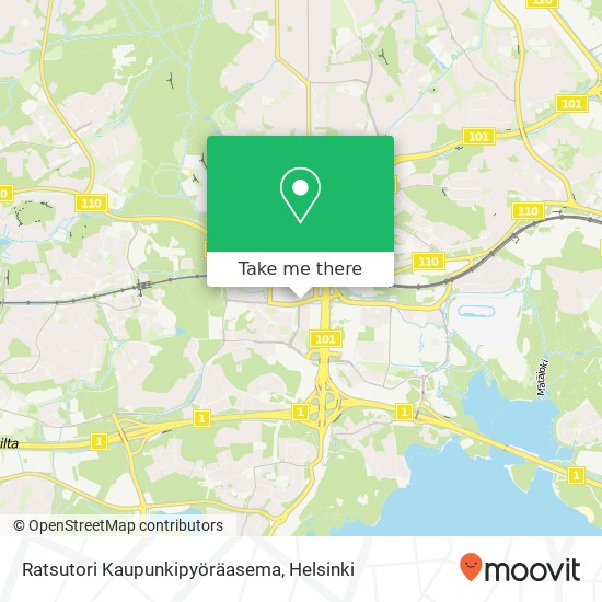 Ratsutori Kaupunkipyöräasema map