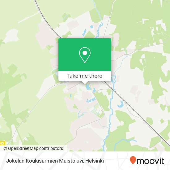 Jokelan Koulusurmien Muistokivi map
