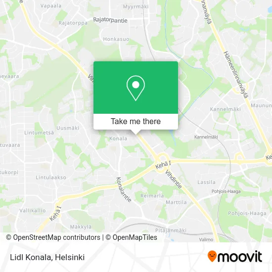 Lidl Konala map