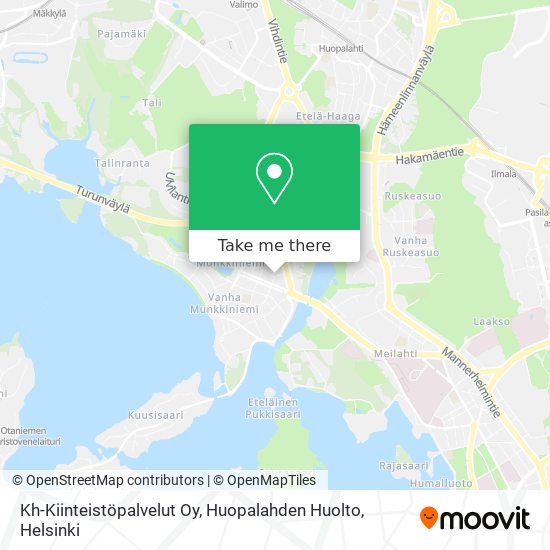 Kh-Kiinteistöpalvelut Oy, Huopalahden Huolto map