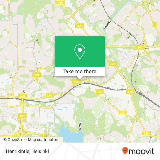 Henrikintie map