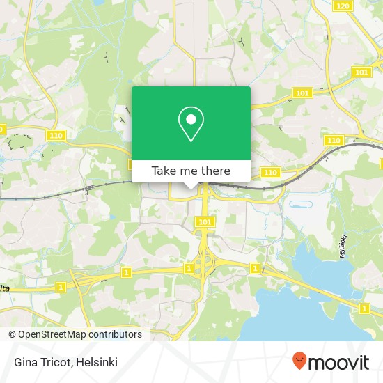 Gina Tricot map