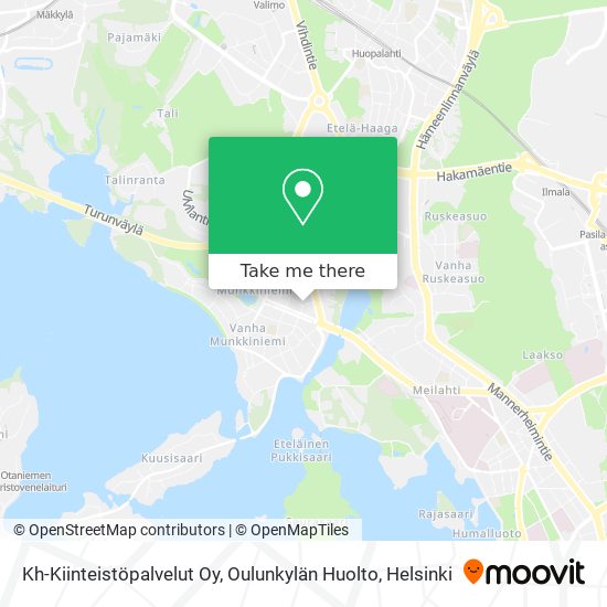 Kh-Kiinteistöpalvelut Oy, Oulunkylän Huolto map